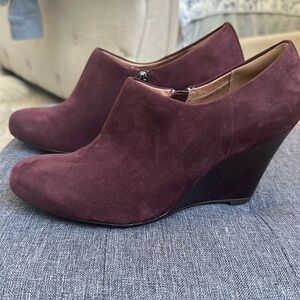 Clark’s Artisan Wedge Heel Booties, Size 8.5